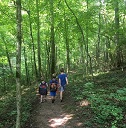 kids hiking
